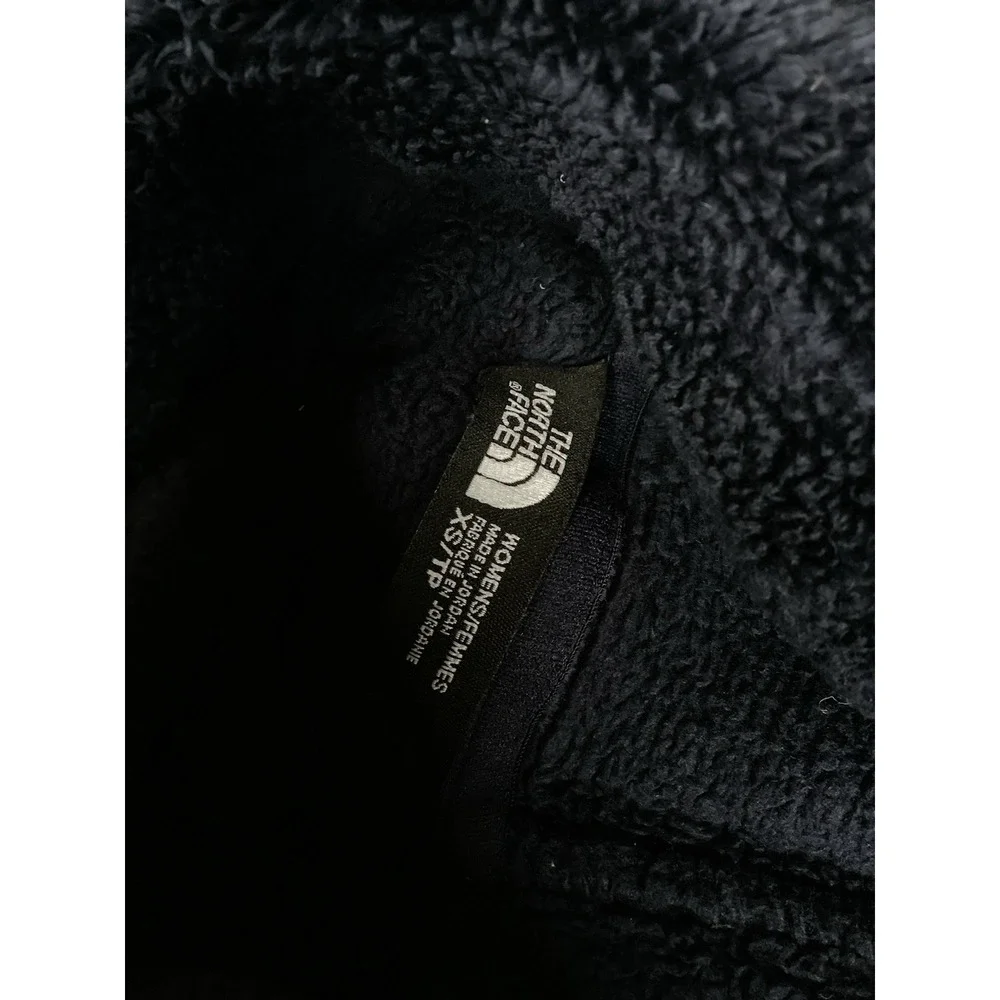 The North Face womens Size XS fuzzy fleece Osito hooded sweatshirt pullover blue